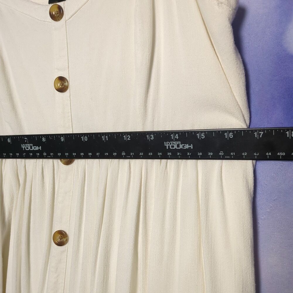 Torrid Babydoll Dress Plus Size 0 Ivory Cottage Minimalist Vacation Summer Fairy - Picture 9 of 11